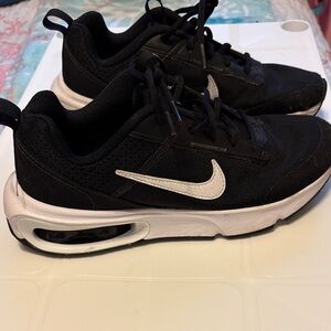 Nike Kids Black Sneakers with White Accents